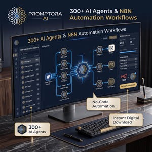 300+ AI-agenter och N8N-arbetsflöden | Mallar för affärsautomation (digital nedladdning)