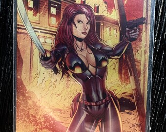 Omega 1 Comic, Hacker War Sci-Fi Action: Aluminiowa karta kolekcjonerska