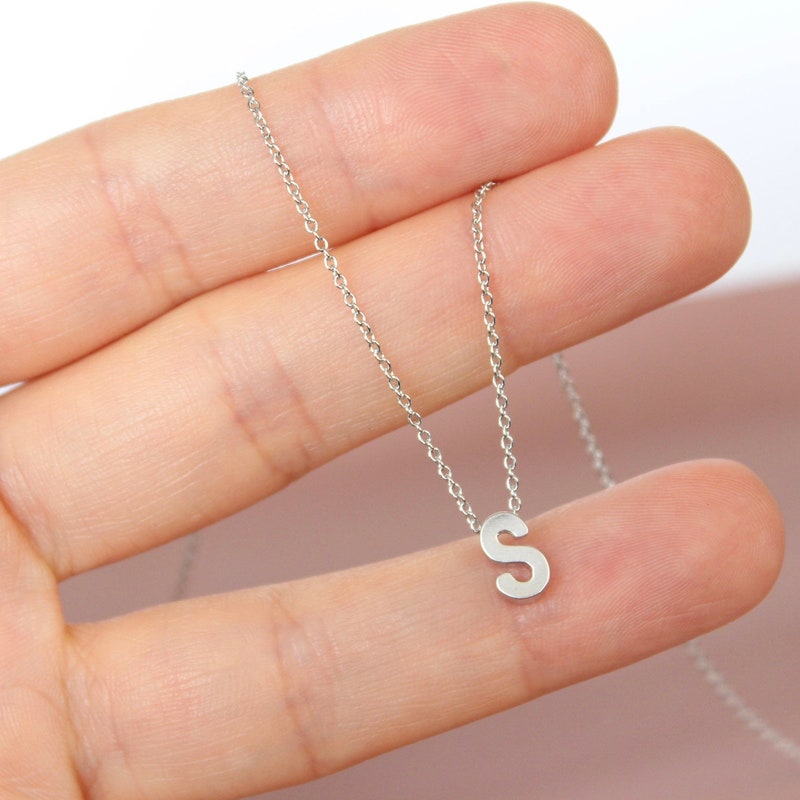 Alphabet Necklace Etsy