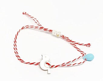 Martis bracelet, Sterling Silver Bracelet, Bird Bracelet, Ladybug charm pendant, Sun pendant, Sun Protection, Greek Traditional Bracelet