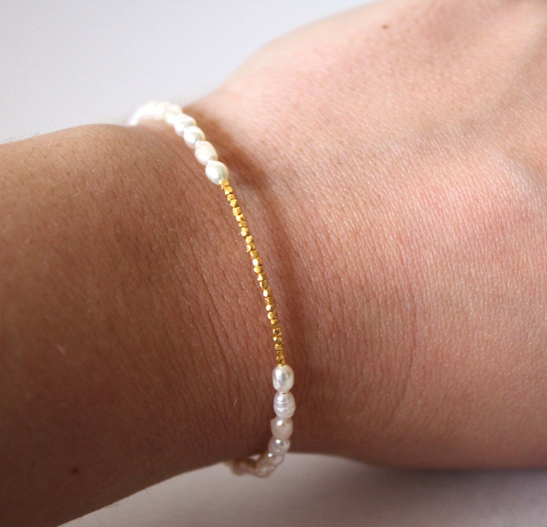 Pearl and Gold Bracelet Wedding Jewelry Bridal Bracelet Etsy