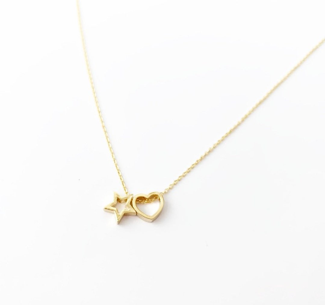 À la Collection Star Heart Necklace - Gold main image 1