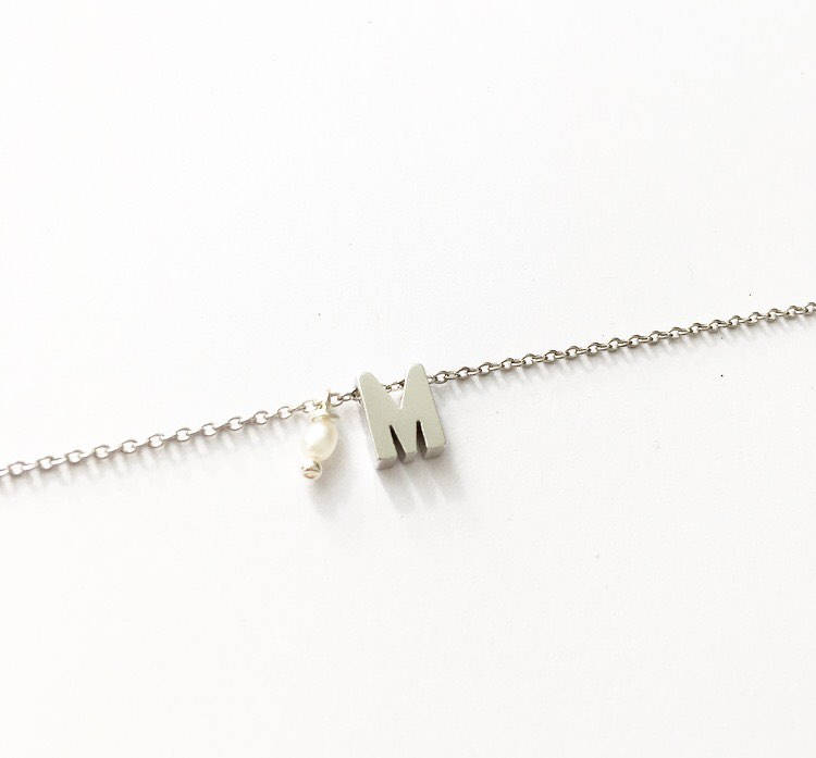 Dainty Women/'s Bracelets Name Plate Elevator Silver Bracelet Initial Bracelet Gift For Girlfriend Delicate Bracelet Bridesmaid Bracelet