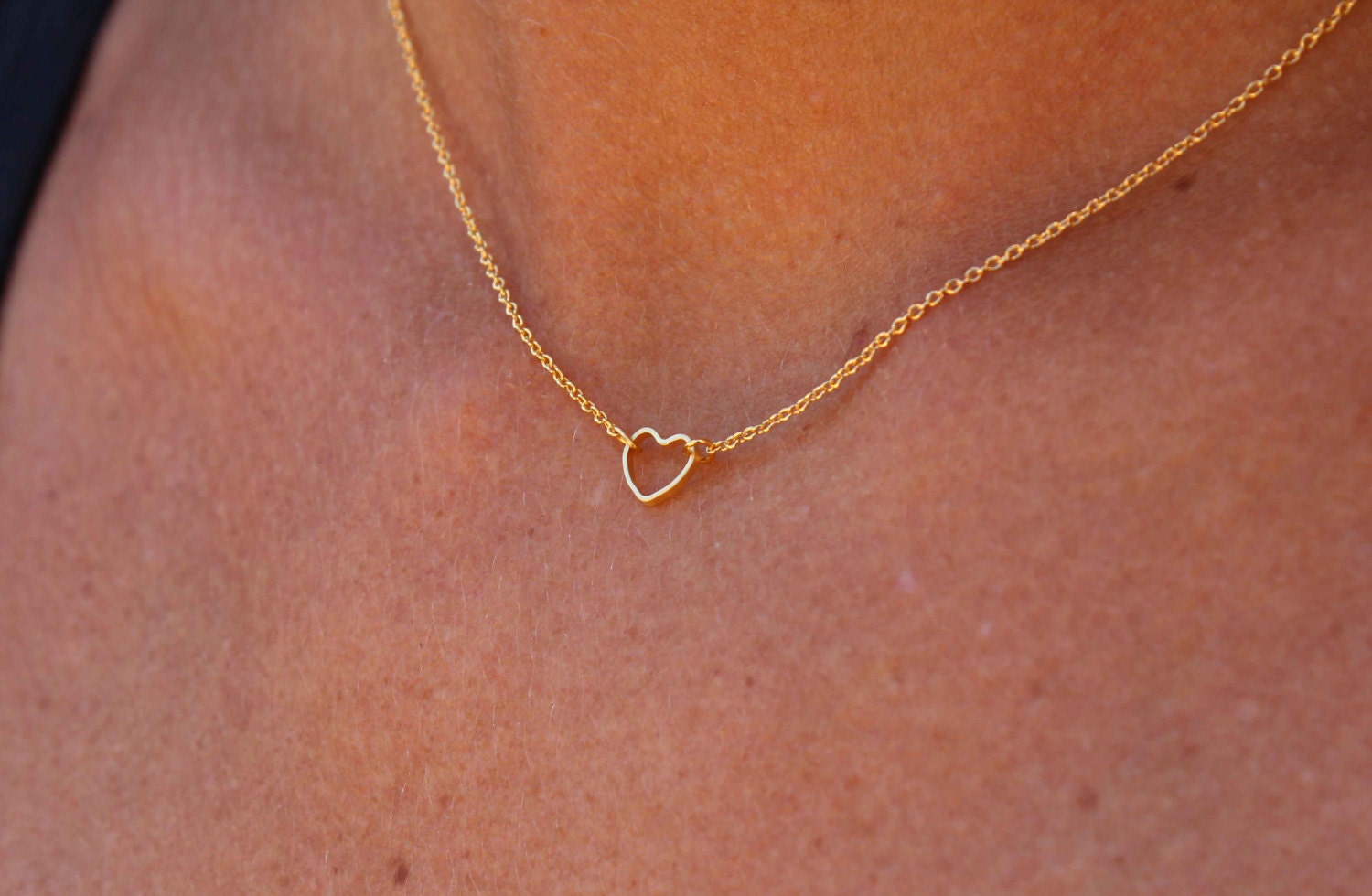 Collar keep it simple minimalist Tiny palmeras y ola océano con hechizo