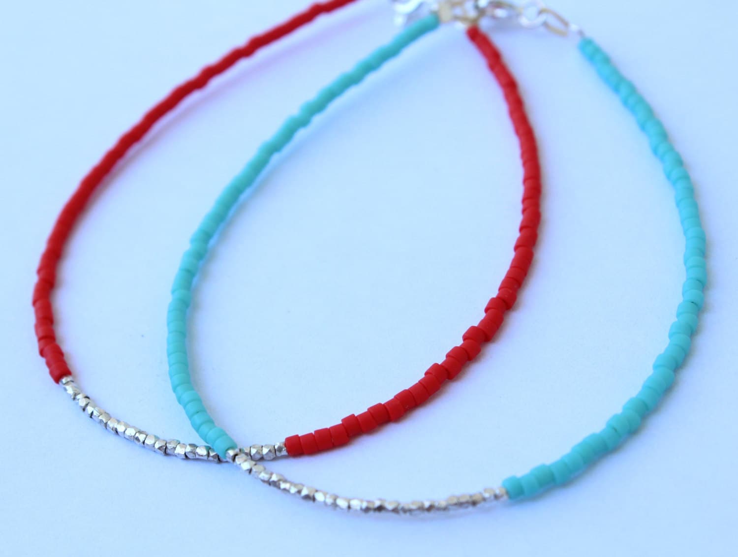 silver plated beads jewelry sets necklace bracelet bangle earring ring SMTS2 5 main image 1
