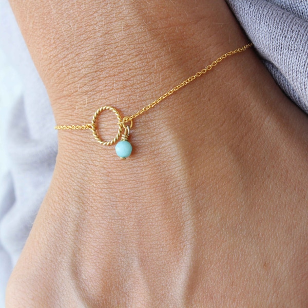 Karma Bracelet - Circle of life chain Bracelet - Eternity bracelet - Minimalist bracelet - Everyday Bracelet - Bridal Jewellery