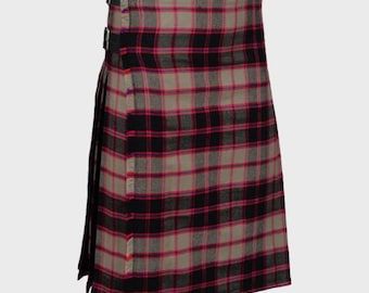 Falda escocesa de caza Macpherson para hombre / Falda escocesa de las Tierras Altas hecha a mano / Falda escocesa de lana acrílica de 8 yardas / Falda escocesa tradicional a medida