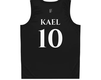 Die Geschichte zweier Flammen Kael 10 Basketballtrikot Fantasy-Buch-Merchandise