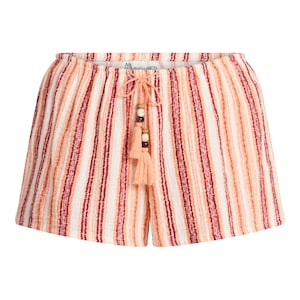 Cotton Pull On Shorts Women, High Waist Lounge Shorts, Drawstring Summer Shorts, Soft Cotton Boho Shorts, Casual Elastic Waist Shorts
