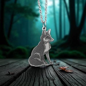 Sterling Silber Fuchs Anhänger – Symbol für Cleverness, Transformation & Wild Spirit