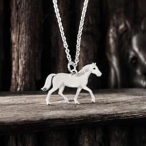 Sterling Silver Horse Pendant –  Equestrian Charm for Horse Lovers, Nature-Inspired Jewelry
