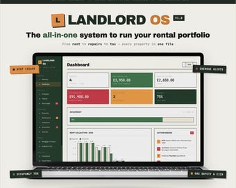 Landlord OS Pro / Software de gestión inmobiliaria para propietarios e inquilinos: control de alquileres, mantenimiento y cartera / Descarga digital