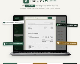 Software Invoice OS / Facturas, presupuestos y pagos profesionales (descarga digital)