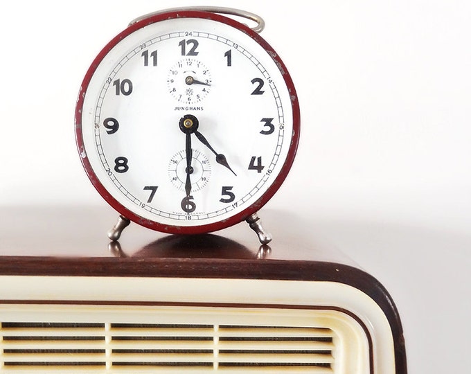 Mid Century Alarm Clock Vintage Wind up Table Clock JUNGHANS Etsy