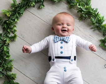 Cute baby hotsell boy baptism outfit