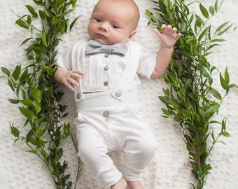 baby boy winter baptism outfit