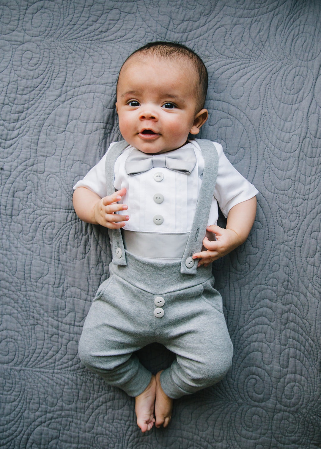 Baby Boy Tuxedo Baby Blessing Outfit Boy Christening Outfits Etsy