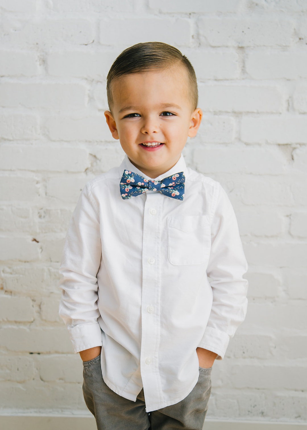 Floral Baby Boy Bow Tie Etsy