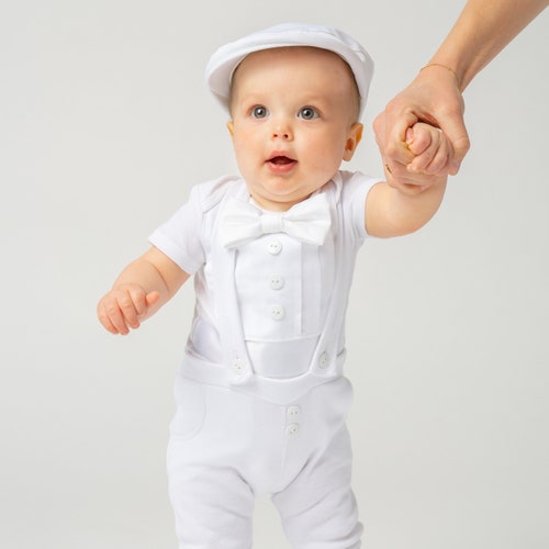 Baby Boy Baptism Christening Blessing Wedding 5pc White Outfit Etsy