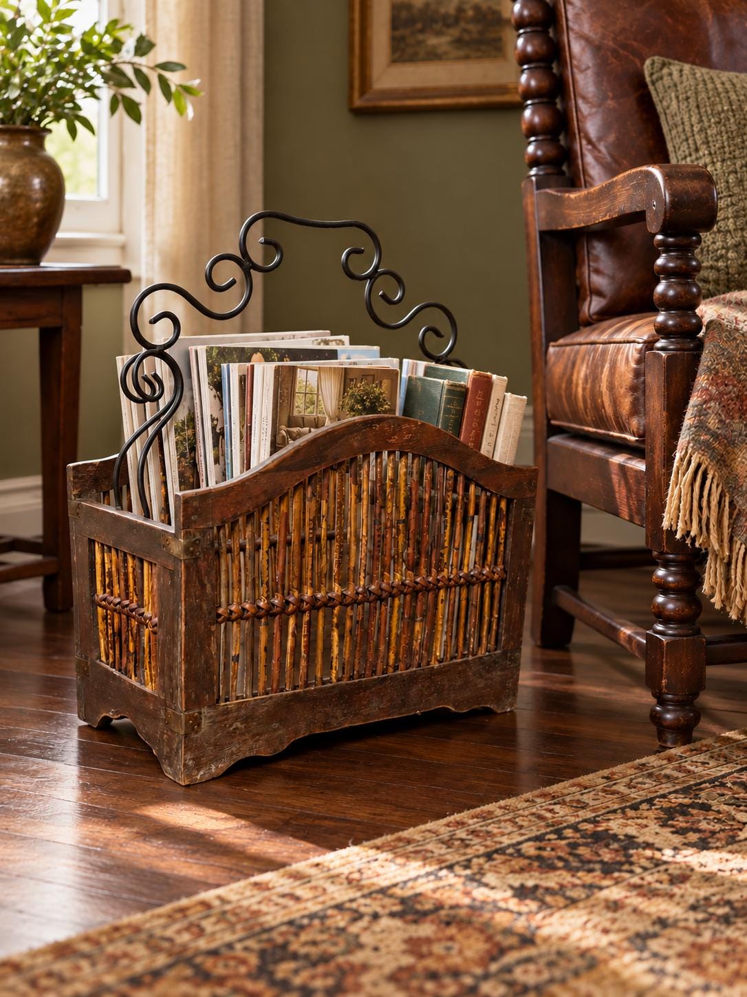 Vintage Magazine Rack - Etsy