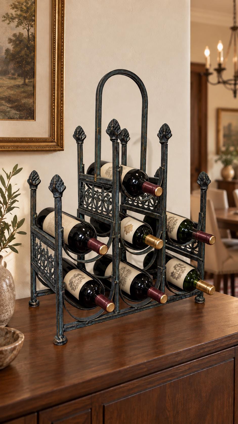Vintage wine rack iton wicker - Etsy 日本