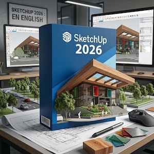 SketchUp Pro 2026 - 3D Modeling Software for Architecture & Interior Design