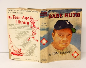 Vintage Hardcover Biography of Babe Ruth NY Yankee HOF