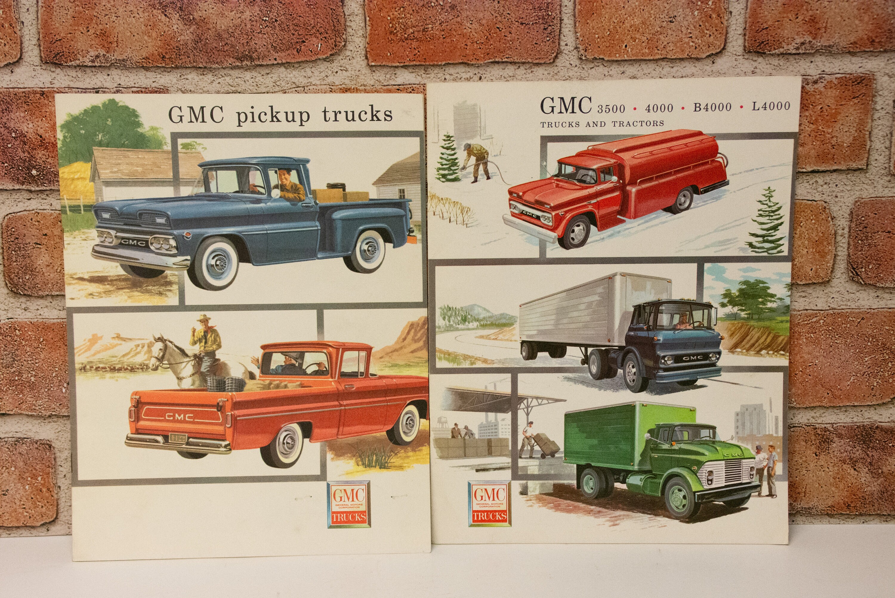 1960 GMC Pickups Trucks Tractors Original Dealer Sales Brochures
