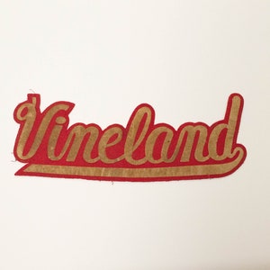 Rare Large Vintage Felt Jacket or Sweater Patch Vineland Souvenir Patch