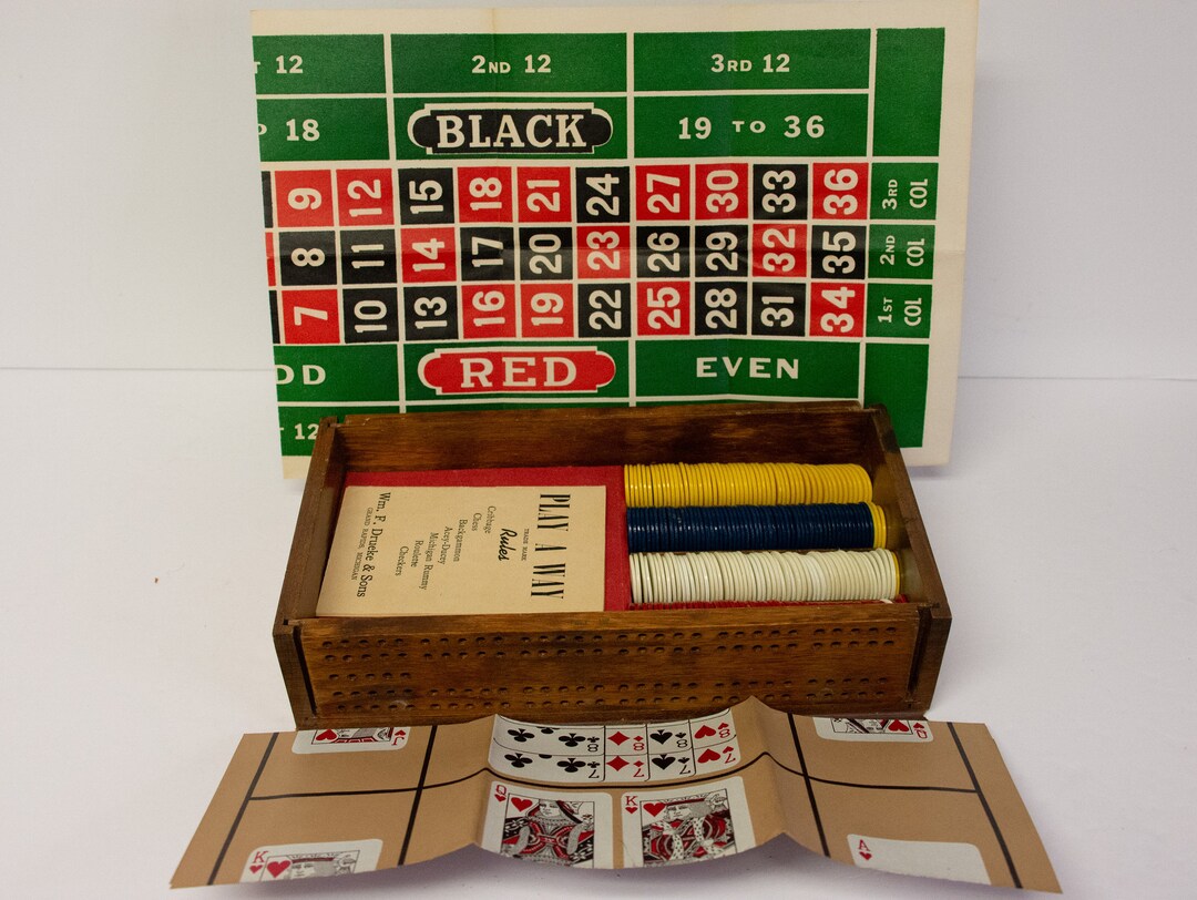 Rare Antique Play a Way Volume 5005 Drueke Bookshelf Library Compact