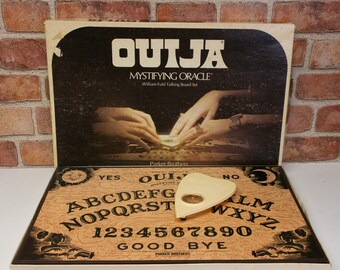 Vintage 1972 Parker Bros Psychic Game Classic Ouija Board with Indicator and Original Box William Flud Talking Board Set