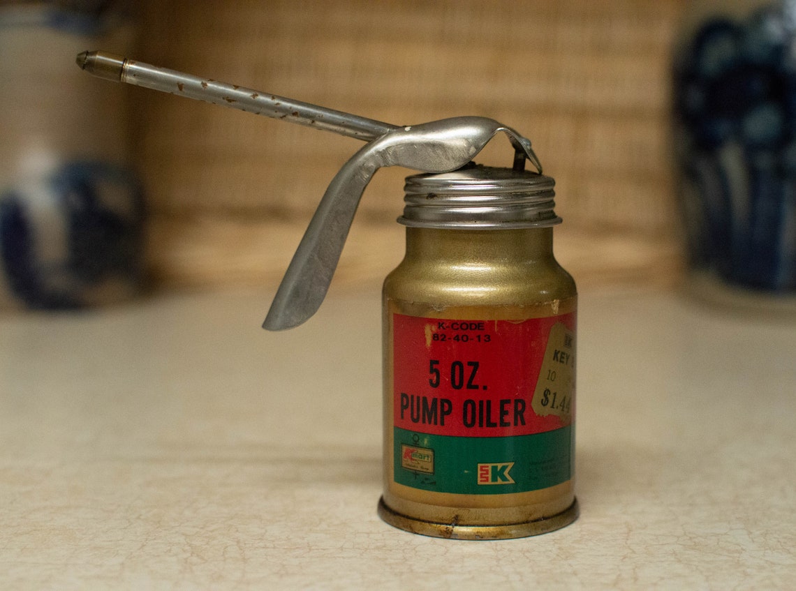 Vintage Pump Oiler Oil Can Kmart Brand Etsy