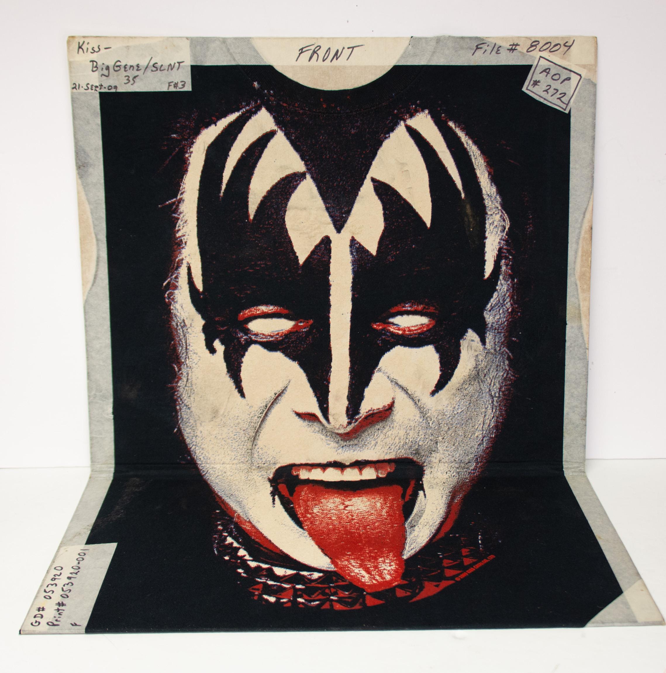 Vintage Kiss Gene Simmons Living Legends Alive 35 Tour Shirt Screen Print  Proof - Etsy Israel, image size:2278x2300