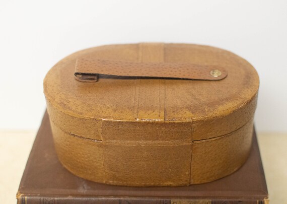 Leather Covered Jewelry or Trinket Box Dresser To… - image 4