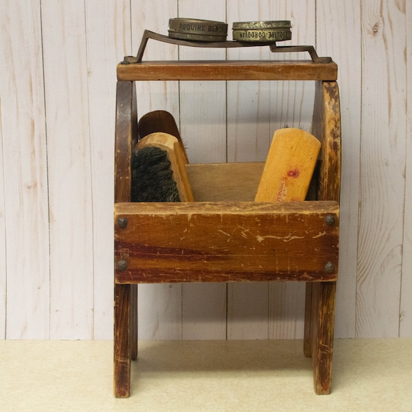 Shoe Shine Stand Etsy