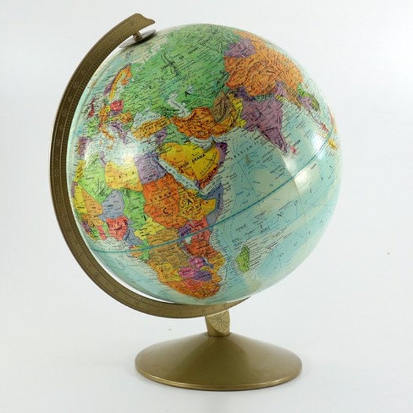 1970s Replogle World Nation 12" Globe