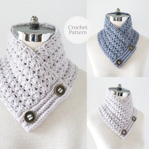 Classic Lace Neck Warmer Scarf crochet pattern in DK weight yarn, lace scarf, crochet lace, crochet scarf pattern, scarf pattern, crochet image 2