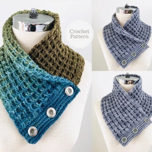 Waffle Ribbed Scarf crochet pattern, Men&#39;s scarf pattern, Woman&#39;s scarf pattern, crochet for men, crochet scarf pattern, scarf