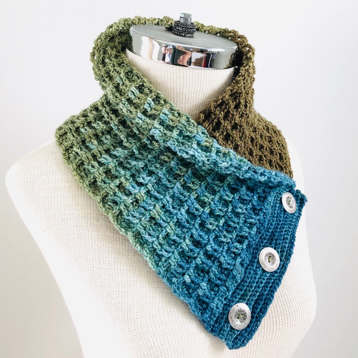 Waffle Ribbed Scarf Crochet Pattern Men's Scarf Pattern Etsy