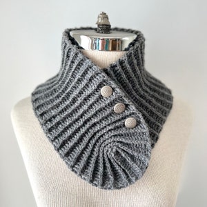 Clermont Ribbed Scarf, Neck Warmer, crochet pattern in DK weight yarn, contemporary scarf, crochet scarf pattern, scarf pattern, crochet