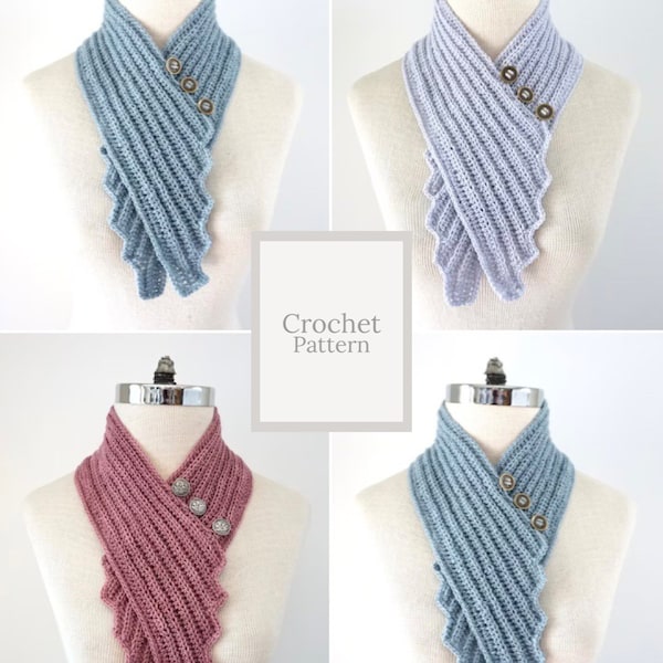 Modern Edge Scarf crochet pattern, contemporary crochet scarf pattern, classic scarf, scarf, crochet scarf pattern, scarf pattern, crochet