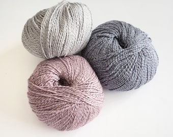 Yarn, Papyrus Cotton & Silk, Dk weight yarn with a luxurious, soft texture.  Perfect for shawls, wraps, sweaters, and cardigans, scarves etc