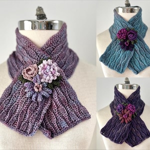Floral Reversible Scarf crochet pattern, floral scarf crochet pattern,  scarf crochet pattern, crochet patterns, crochet, crochet flowers