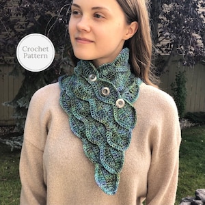 Calming Waves Scarf Crochet Pattern, crochet scarf patterns, modern scarf, crochet patterns, scarf, woman's scarf pattern, scarf pattern