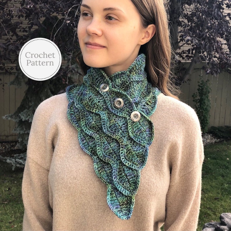Calming Waves Scarf Crochet Pattern, crochet scarf patterns, modern scarf, crochet patterns, scarf, woman's scarf pattern, scarf pattern image 2