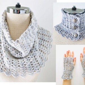 Elegant Lace Cowl Scarf Crochet pattern, lace cowl scarf, scarf crochet pattern, scarf pattern, cowl, lace scarf pattern, lace scarf, scarf image 9