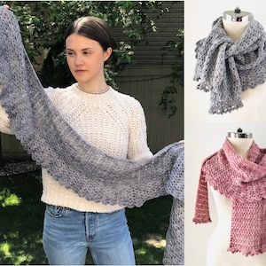 Elegant Lace Shawl Scarf Crochet pattern, scarf crochet pattern, shawl pattern, lace scarf pattern, lace scarf, scarf, crochet pattern