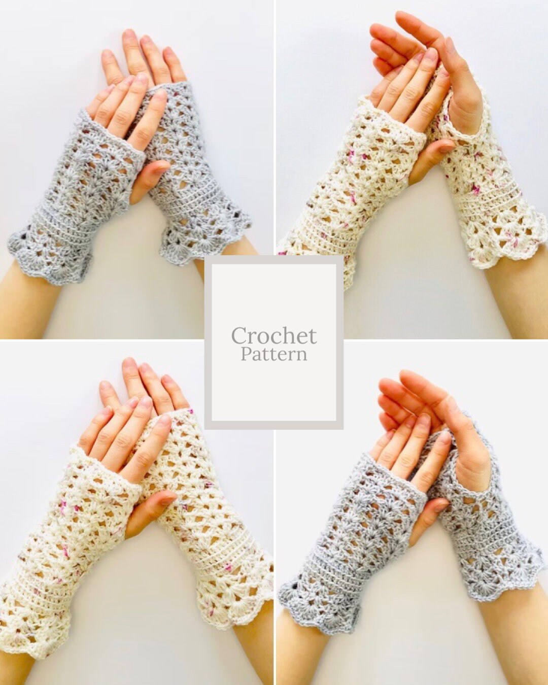 Elegant Lace Hand Warmers Crochet Pattern, Arm Warmers, Crochet Pattern, Hand Warmer Crochet