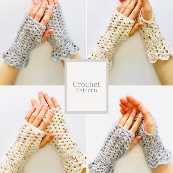 Elegant Lace Hand Warmers crochet pattern, Arm Warmers, Crochet pattern, hand warmer crochet pattern, lace arm warmers pattern, crochet