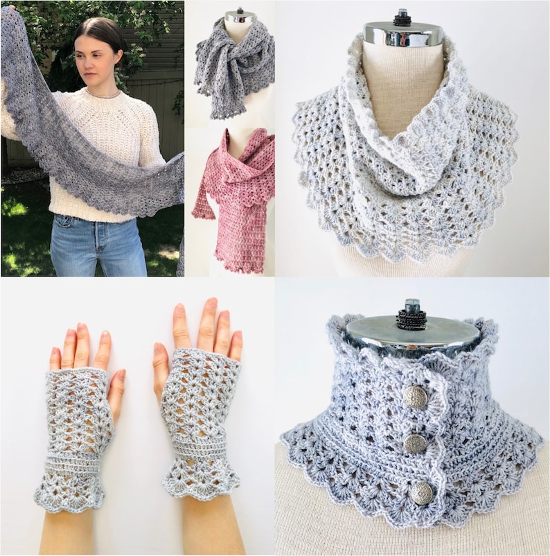 Elegant Lace Cowl Scarf Crochet pattern, lace cowl scarf, scarf crochet pattern, scarf pattern, cowl, lace scarf pattern, lace scarf, scarf image 10